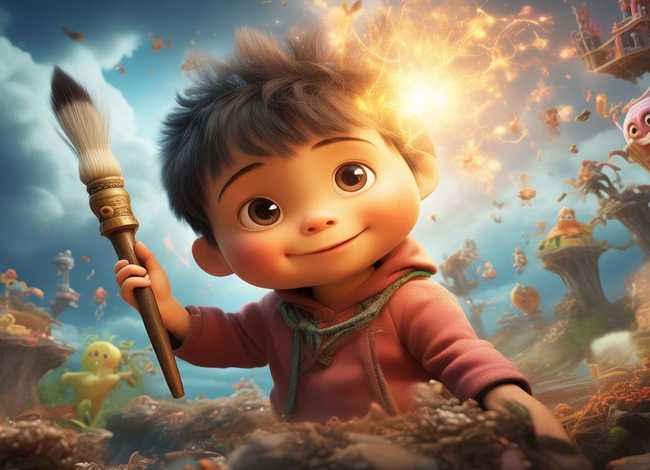 亲子故事神笔马良（熊孩子故事神笔马良）