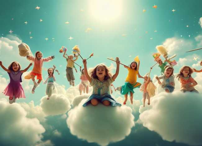 关于六一儿童节故事飞到青云端、飞到青云端是什么意思
