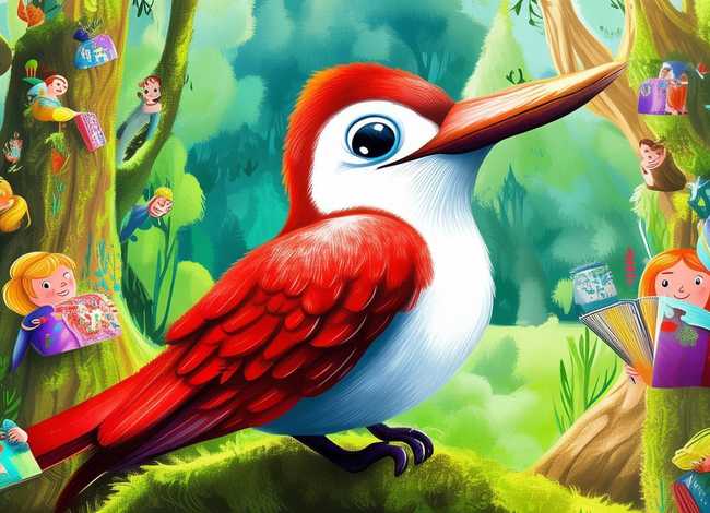 啄木鸟儿童故事绘本（啄木鸟的绘本故事）