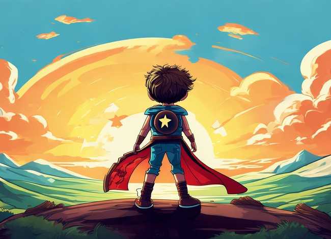 儿童小英雄图，儿童小英雄图片