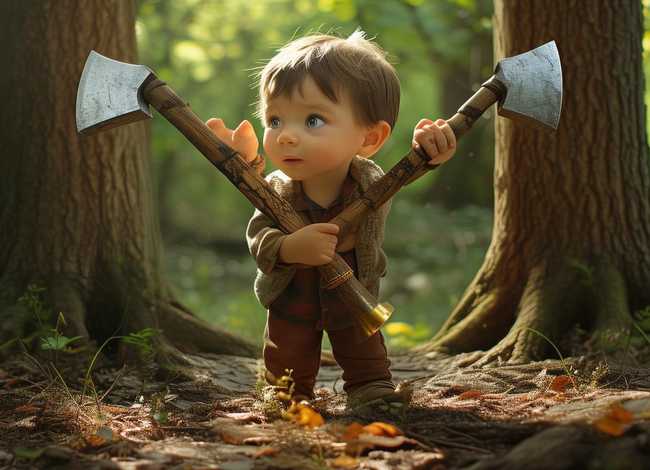 儿童经典故事金斧头银斧头、幼儿故事金斧头银斧头