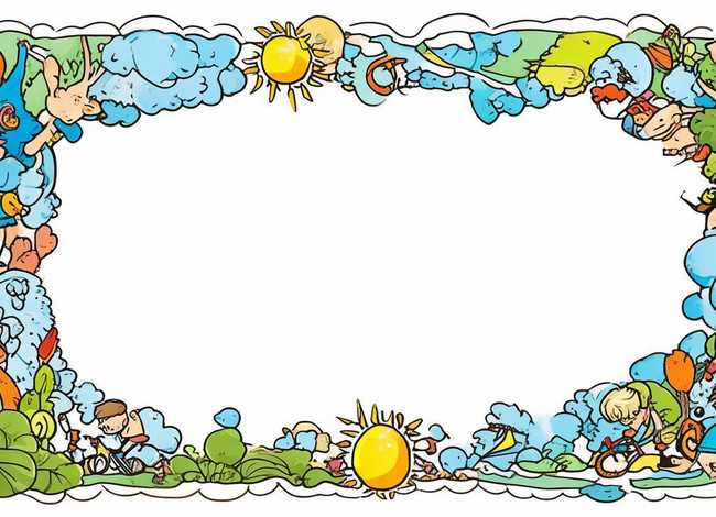 儿童故事简笔画框（儿童成长故事简笔画边框）