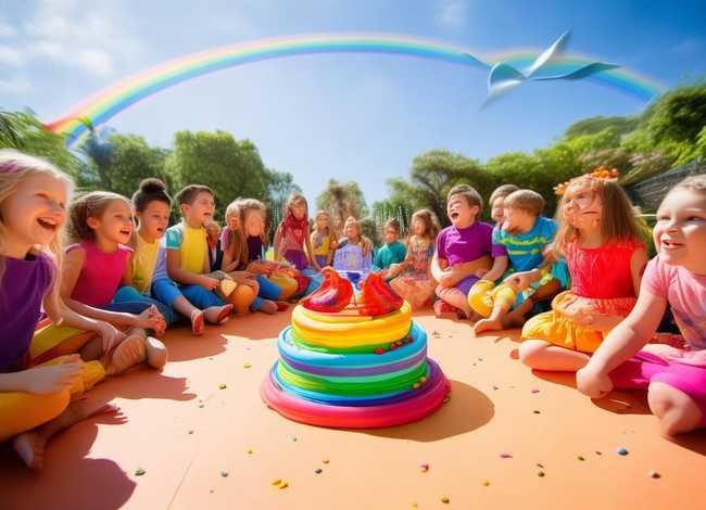 彩虹蛋糕幼儿故事表演 - 彩虹蛋糕幼儿故事表演图片