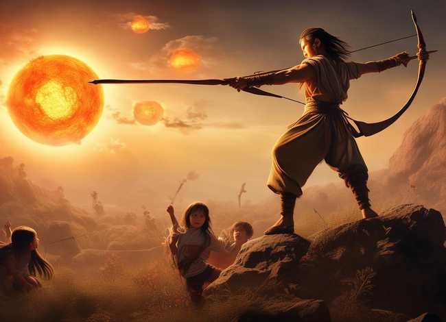 后羿射日儿童故事（后羿射日的故事幼儿）