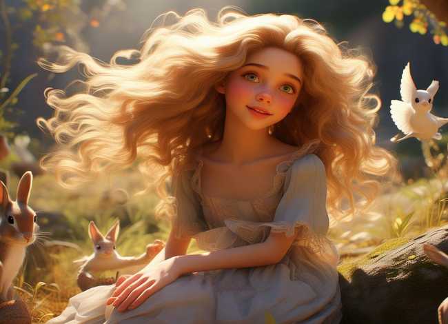 善良的公主儿童故事、善良美丽漂亮小公主的故事