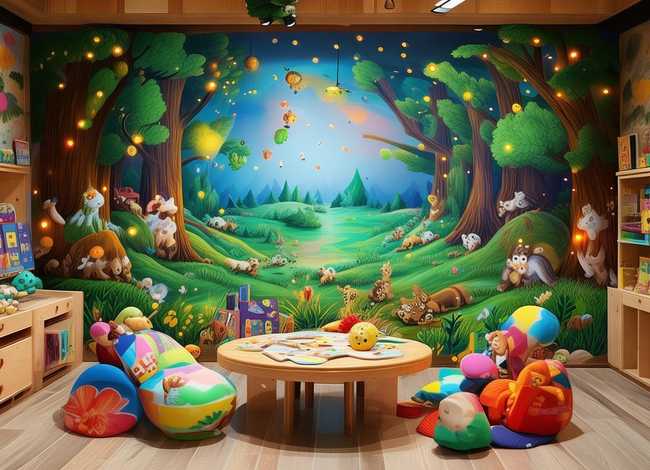 儿童故事表演背景图片、幼儿故事表演背景图片