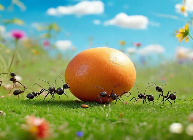 儿童自制绘本故事图片蚂蚁和西瓜、自制绘本故事6张带图片 幼儿园