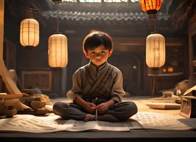 古代儿童读书图片；古代儿童读书图片大全