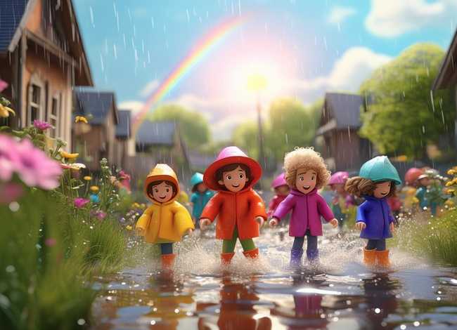 儿童雨后故事视频、雨后故事的视频