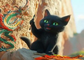 猫小帅故事画龙点睛；猫小帅画龙点睛的故事