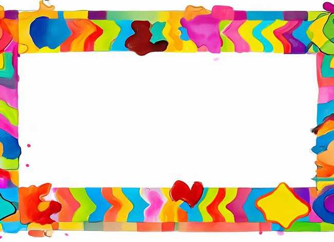 儿童画边框装饰图片，儿童画画边框图片