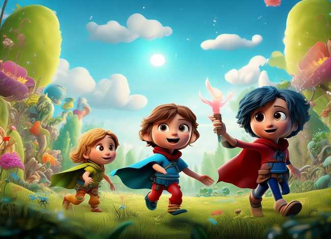 儿童故事漫画图片 人物 - 儿童漫画故事情节图片