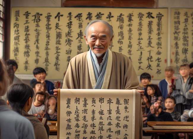 尊师重道的故事带拼音，尊师重道的故事带拼音图片