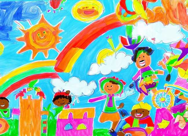 儿童画图片大全大图，儿童画图片大全大图可爱