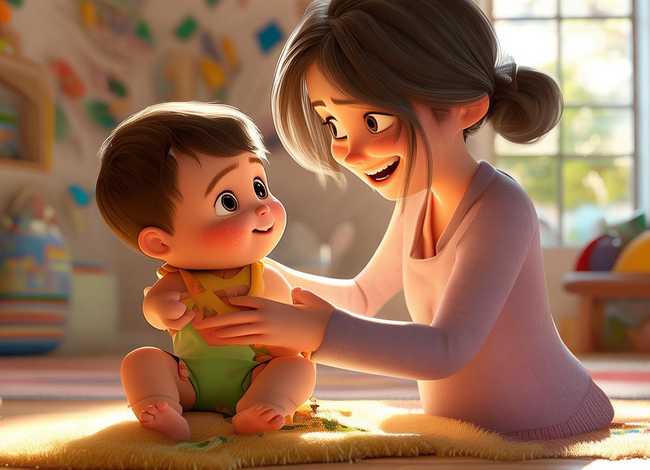 儿童故事我爱妈妈辛苦哺育着我 - 我爱妈妈幼儿故事