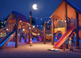 睡前儿童游乐场故事；游乐场的睡前故事