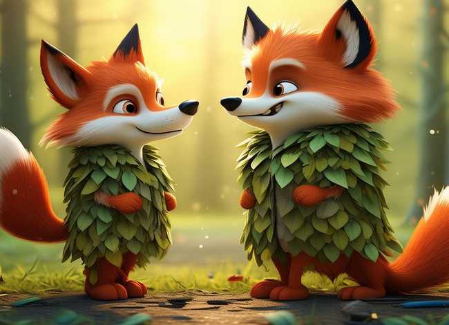 儿童故事野狼与狐狸；少儿故事狼和狐狸