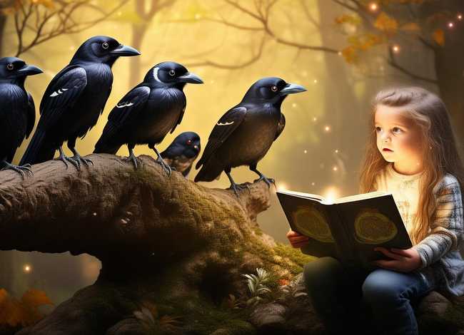 儿童故事大全七只乌鸦、小孩听故事书大全故事七只乌鸦 儿童故事大全七只乌鸦、小孩听故事书大全故事七只乌鸦