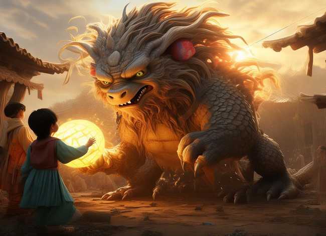 年兽的故事儿童版500字、年兽的故事500字作文