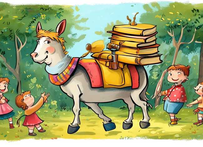 儿童寓言故事插画，寓言故事小插画