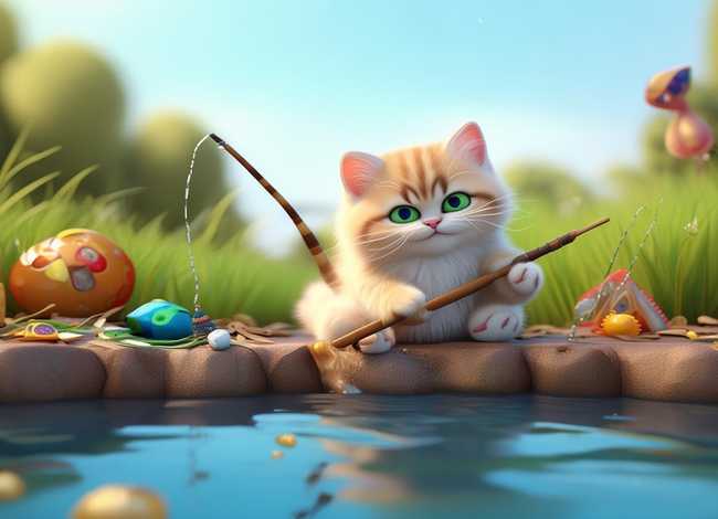 小猫钓鱼儿童故事讲述与表演（小猫钓鱼的故事表演）