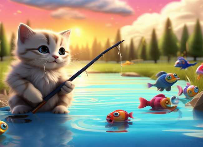 小猫钓鱼故事视频动画片、小猫钓鱼故事视频动画片全集