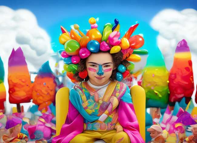 儿童王国简笔画；国王儿童简笔画有颜色