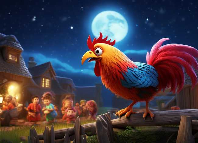 半夜鸡叫儿童故事表演；半夜鸡叫儿童剧