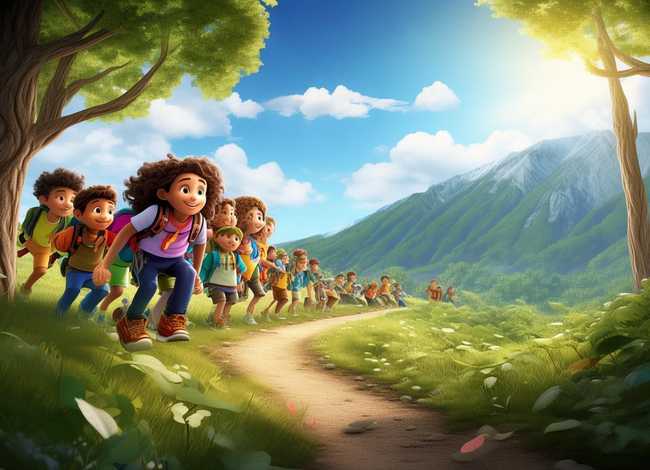 一起爬山去儿童故事 一起去爬山绘本故事