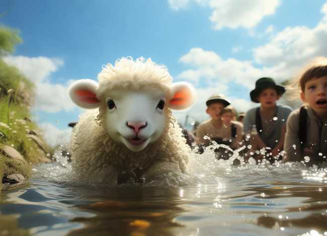 儿童故事小羊过河，幼儿故事小羊过河