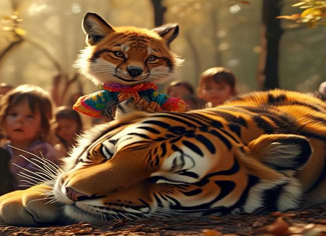 狐假虎威幼儿故事内容（狐假虎威寓言故事幼儿园）