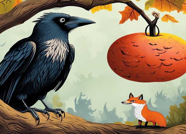 乌鸦与狐狸的故事告诉我们什么道理；乌鸦与狐狸的故事告诉我们什么道理用英语