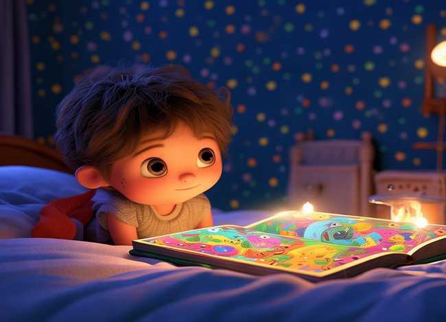 睡前绘画小故事、睡前绘画小故事图片