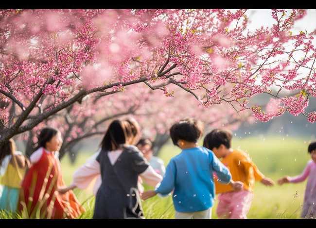 关于桃花的儿童诗歌（关于桃花的童谣儿歌）