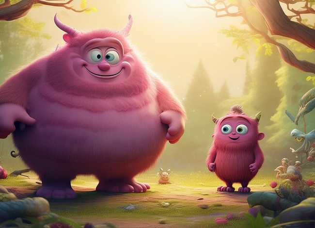 巨人和小怪兽儿童故事 - 大巨人和小怪兽的故事儿故事大全短篇三分钟