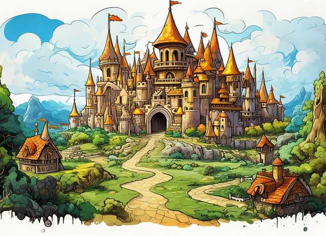 王国主题绘画简笔画、王国主题绘画简笔画怎么画