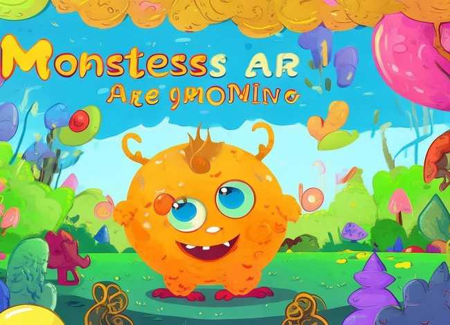 怪兽来了故事儿童版，怪兽来了的儿童画简单又漂亮