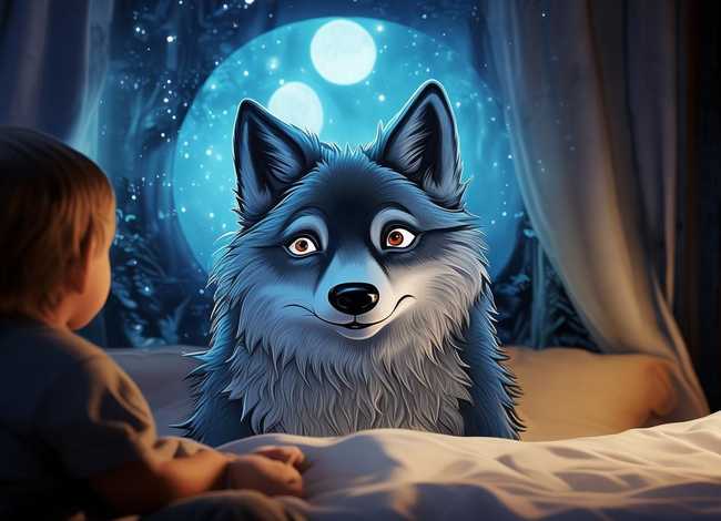 儿童睡前故事披着羊皮的狼插图（幼儿睡前故事披着羊皮的狼）