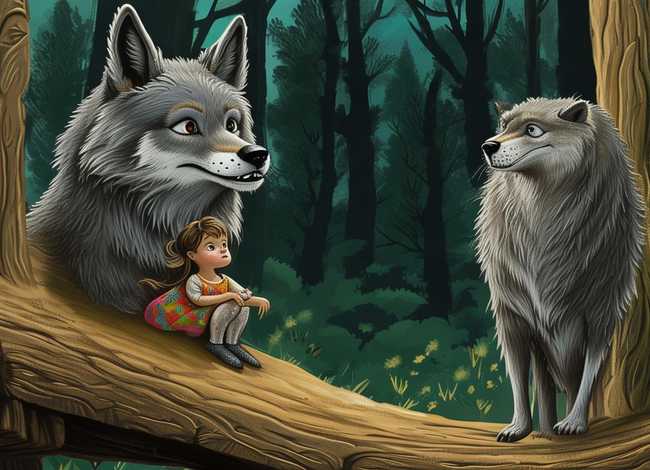 儿童故事狼外婆的故事 - 关于狼外婆的故事