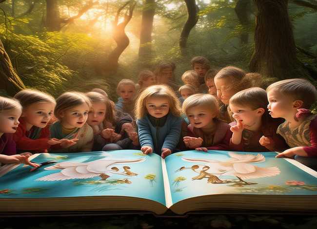 儿童故事野天鹅阅读卡、野天鹅的阅读记录卡