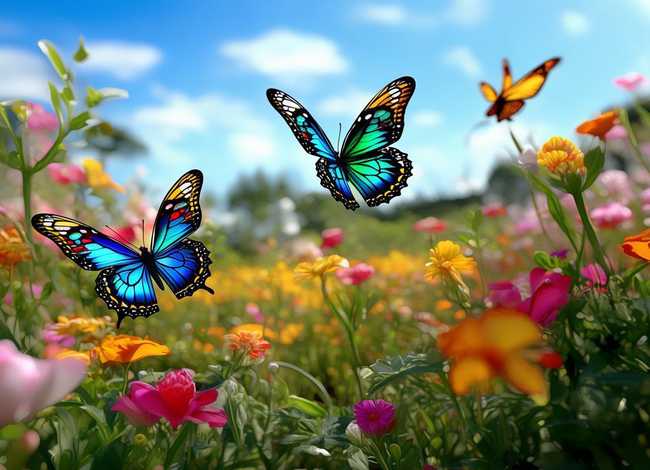 三只蝴蝶故事图片完整版；三只蝴蝶故事图片完整版大全