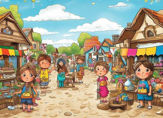 儿童跳蚤市场图片（儿童跳蚤市场图片手绘）