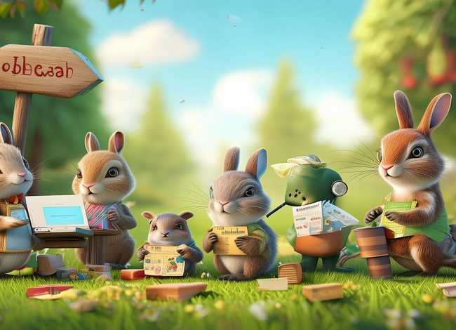 小动物找工作故事，小动物找工作故事图片