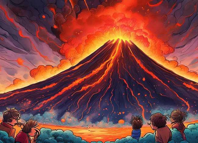 绘本故事火山爆发、火山爆发了绘本故事读后感