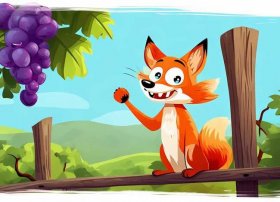 狐狸和葡萄儿童故事连环画（狐狸和葡萄的故事连环画）