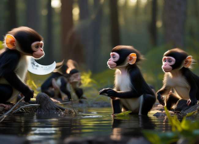 幼儿猴子捞月亮的完整故事 幼儿猴子捞月亮的完整故事有哪些