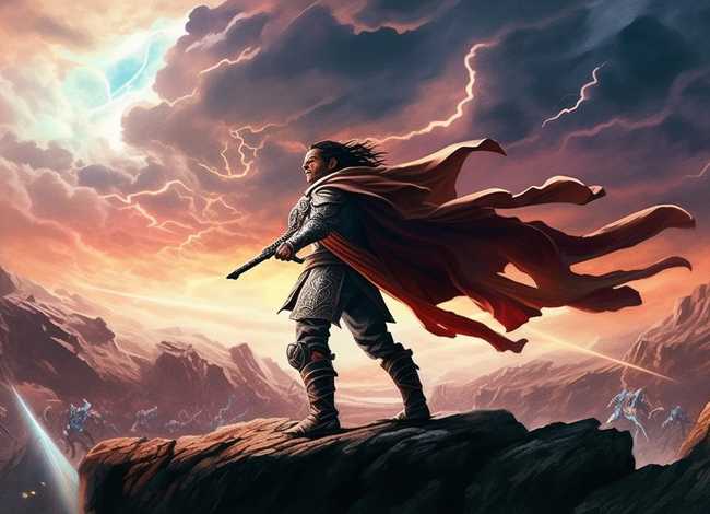 故事绘画作品；英雄故事绘画作品