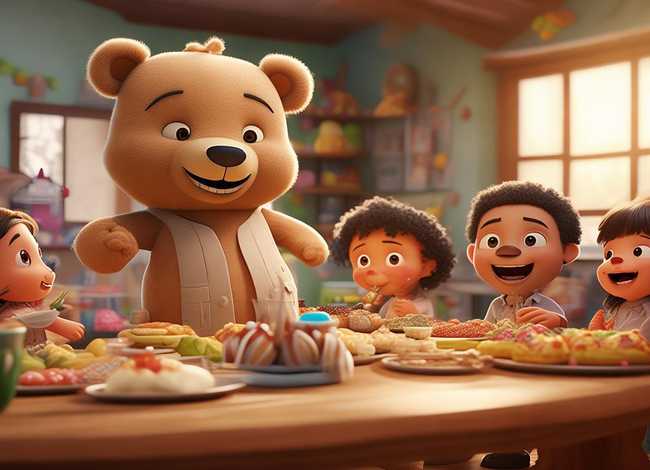 儿童故事小熊请客mp3 小熊请客故事在线听