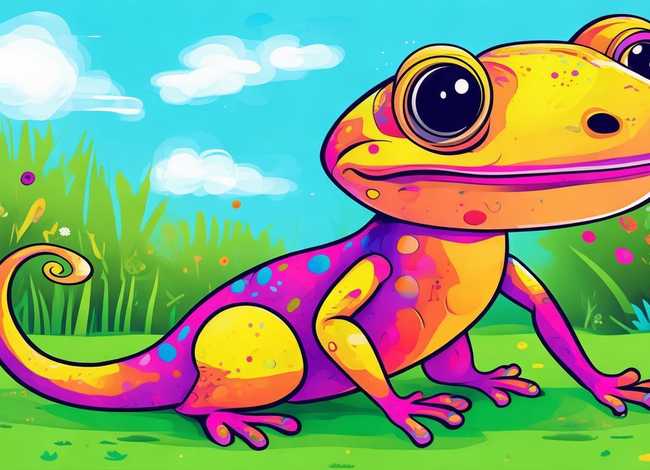 小壁虎儿童画图片 小壁虎儿童画图片简笔画