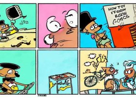 搞笑连环画 - 搞笑连环画怎么画6格